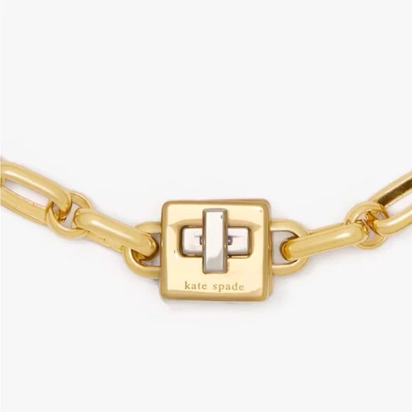 kate spade Gold turn lock bracelet - Picture 2 of 5